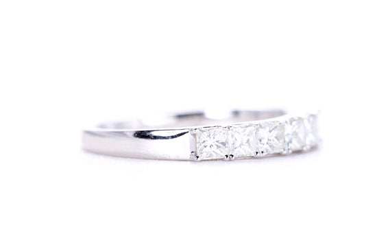 Princess Cut Diamond Band