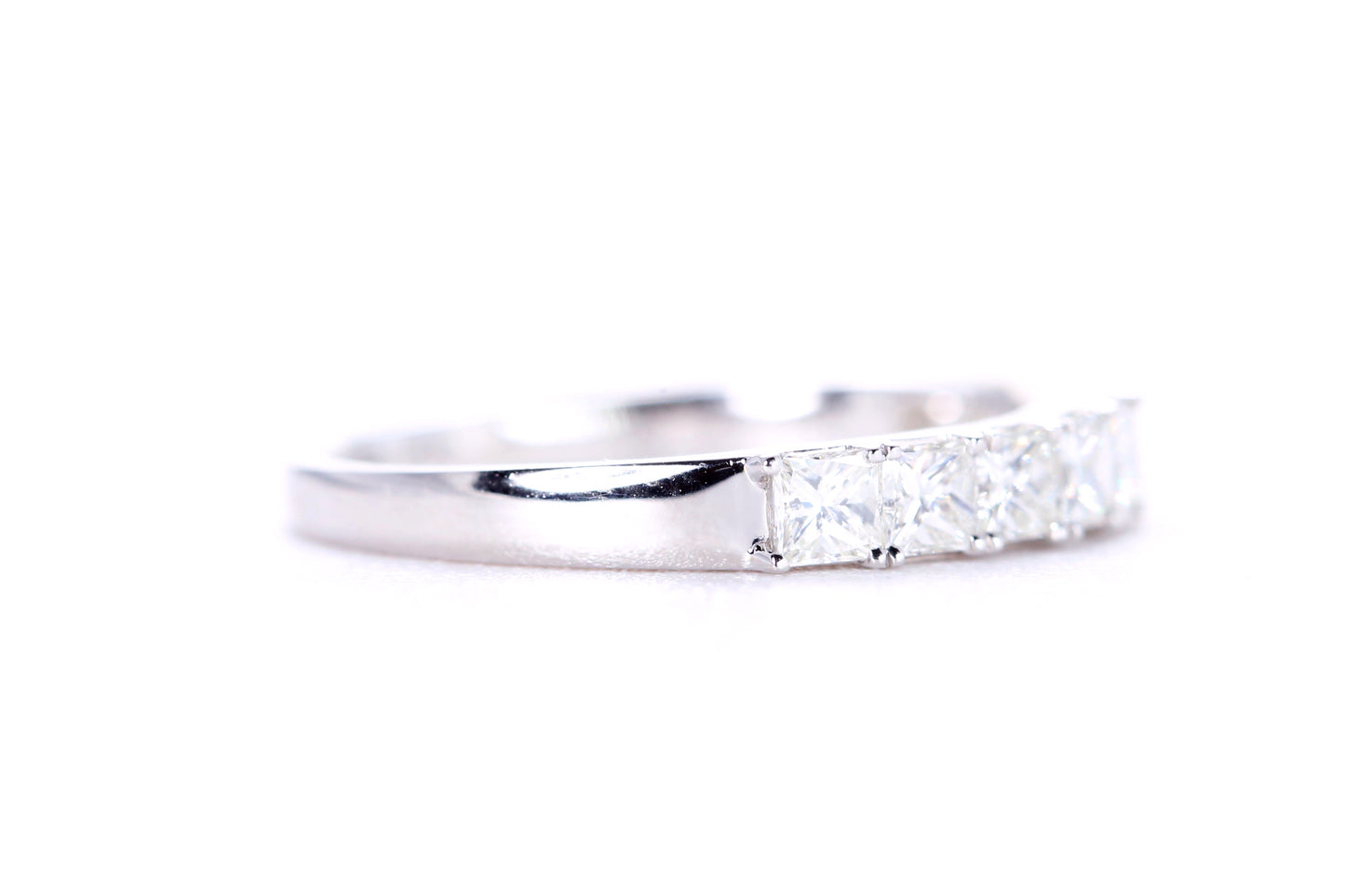 Princess Cut Diamond Band