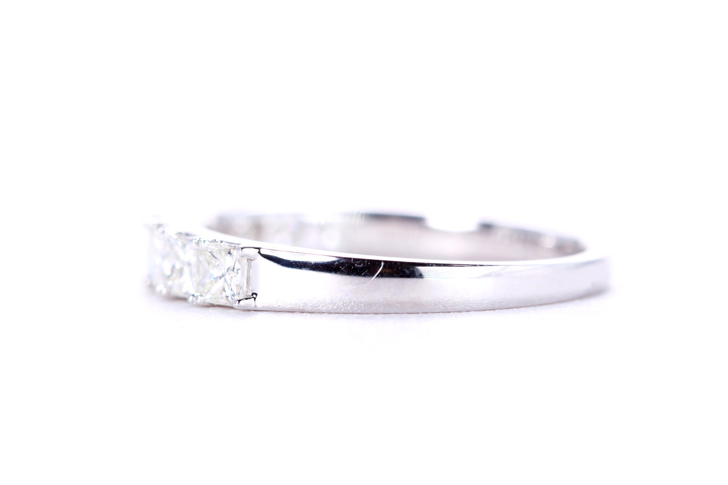 Princess Cut Diamond Band