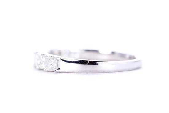 Princess Cut Diamond Band