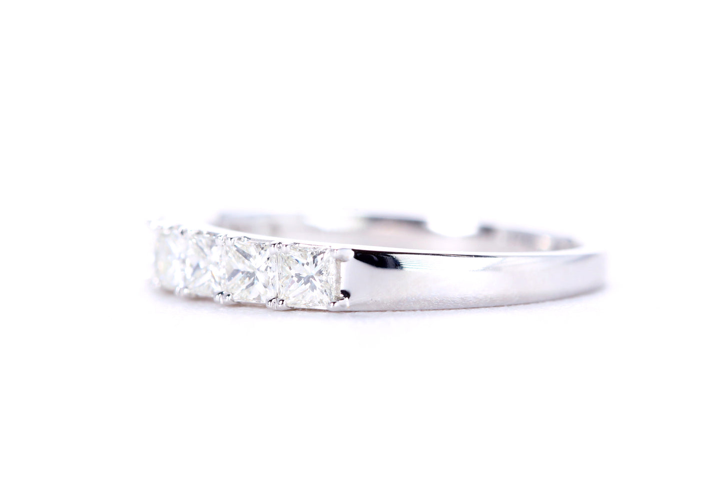 Princess Cut Diamond Band