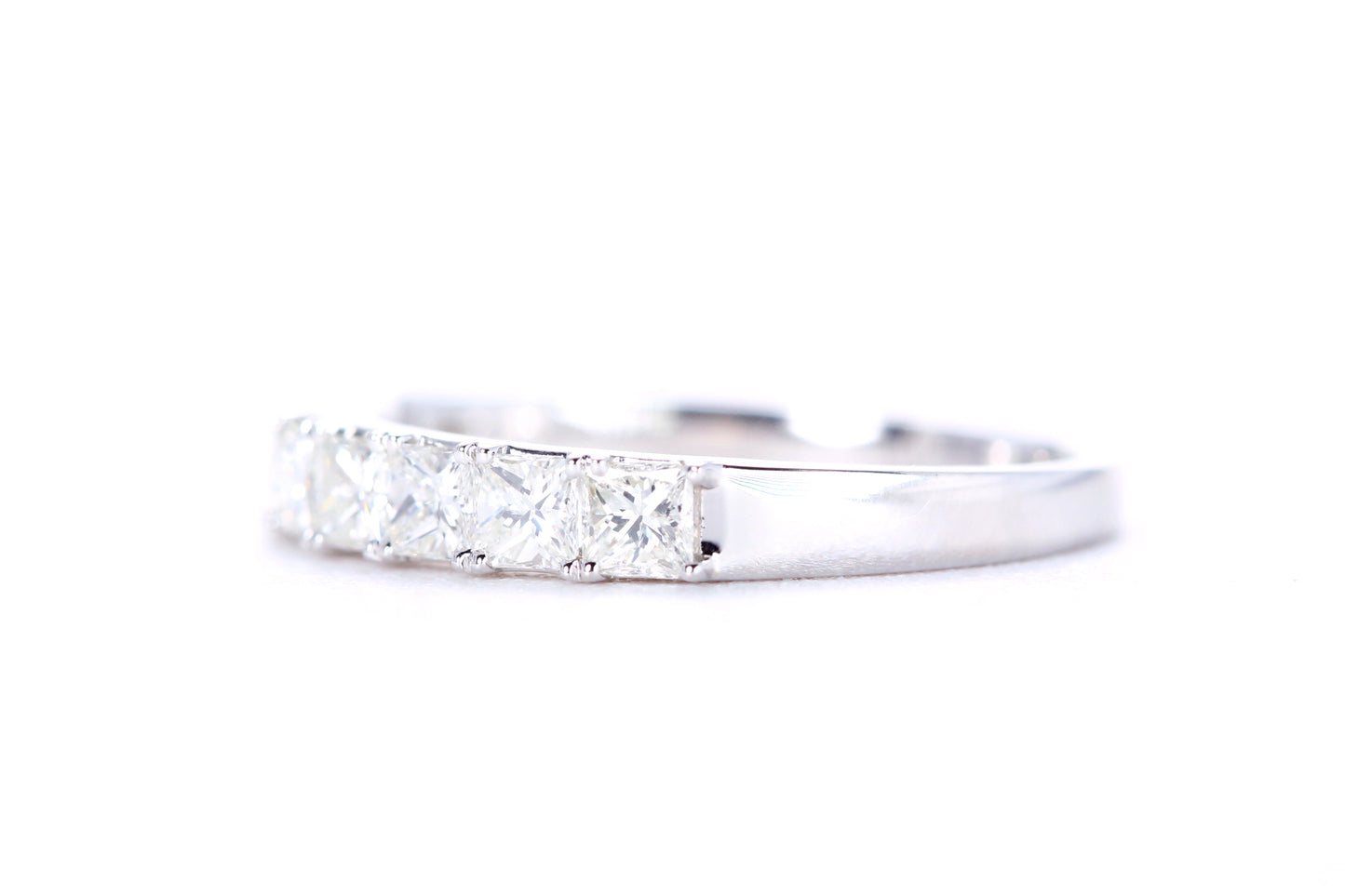 Princess Cut Diamond Band