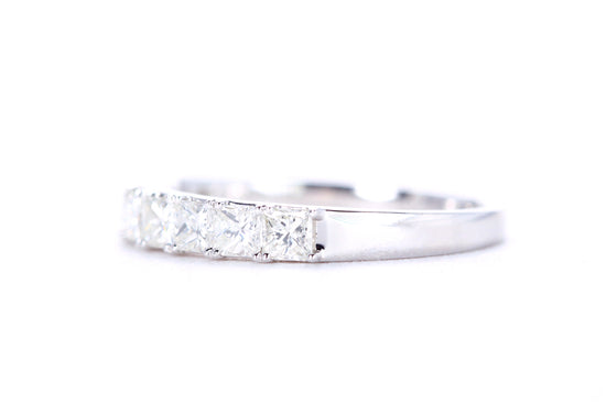 Princess Cut Diamond Band