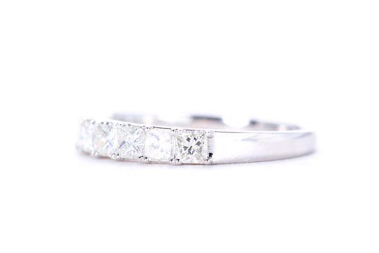 Princess Cut Diamond Band