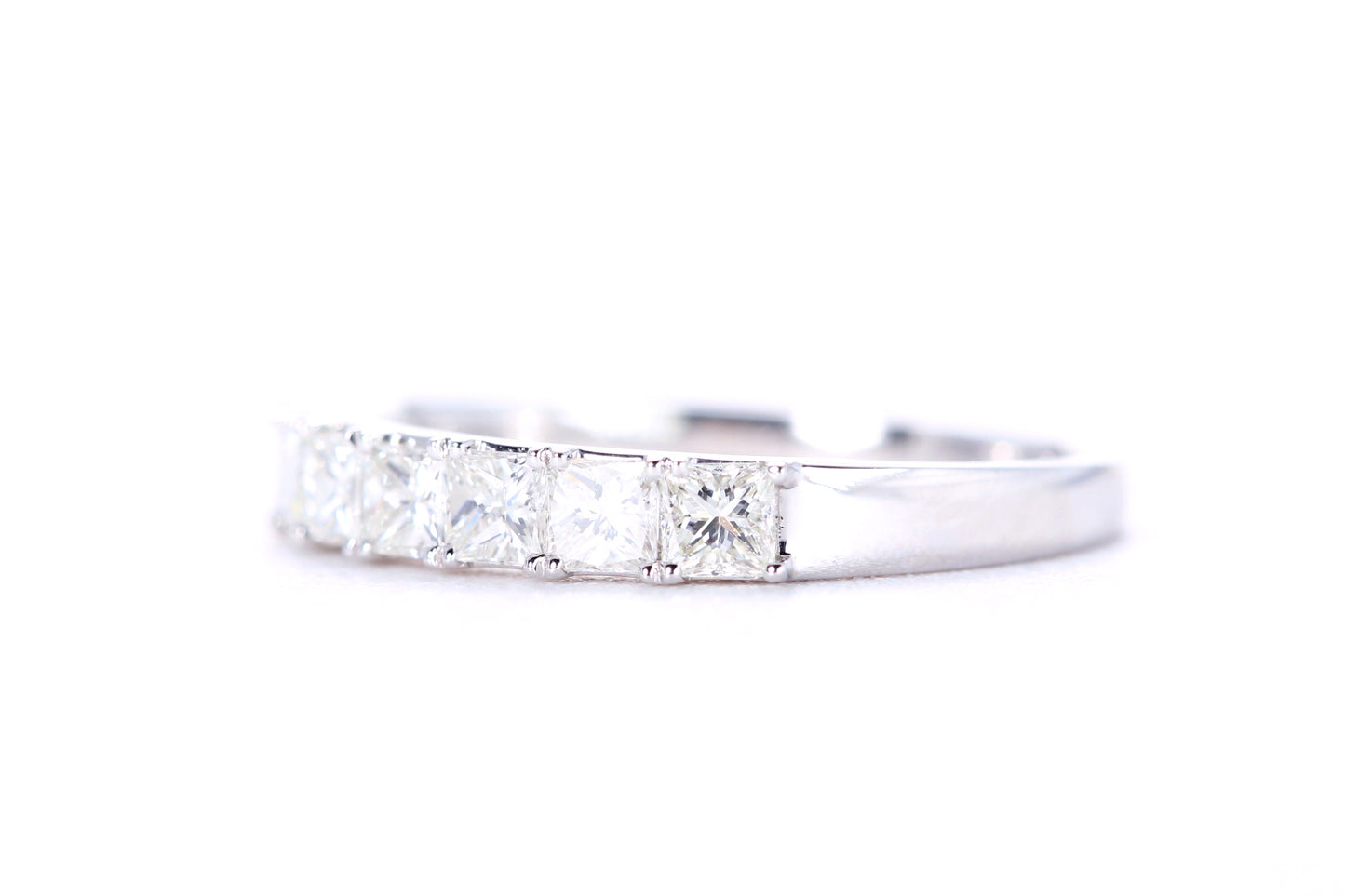 Princess Cut Diamond Band