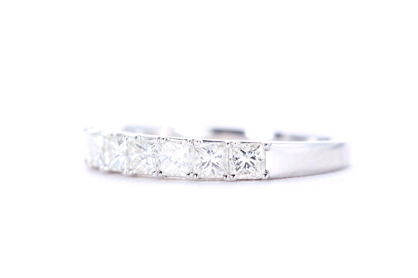 Princess Cut Diamond Band