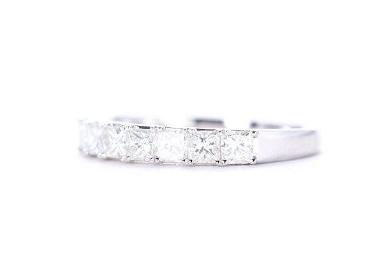 Princess Cut Diamond Band