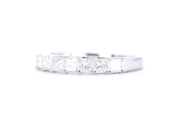 Princess Cut Diamond Band