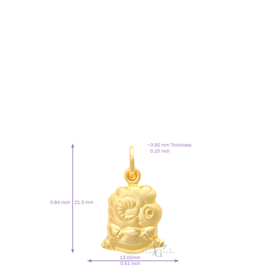迷你公羊吊墜