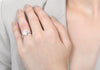 One Carat Pear Shaped Engagement Ring