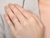 Minimalist Pavé Diamond Ring 1/4 of a carat total weight in 18K white gold