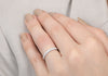 Minimalist Pavé Diamond Ring 1/2 of a carat total weight in 18K white gold