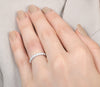 Minimalist Pavé Diamond Ring 3/4 of a carat total weight in 14K white gold