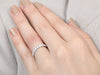 Minimalist Pavé Diamond Ring 1.00 carat total weight in 14K white gold