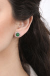 Jadeite Diamond Earrings