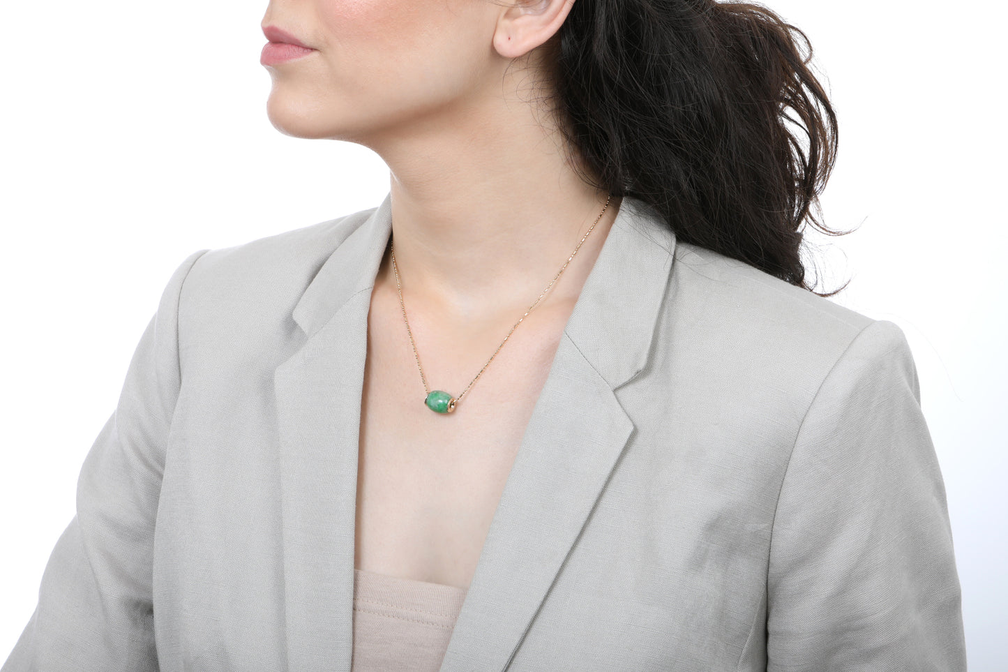 Jadeite Cylinder Pendant