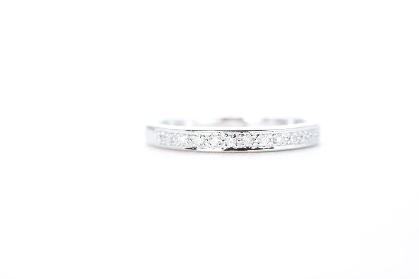 Single Row Pavé Diamond Ring 1/10 Carat
