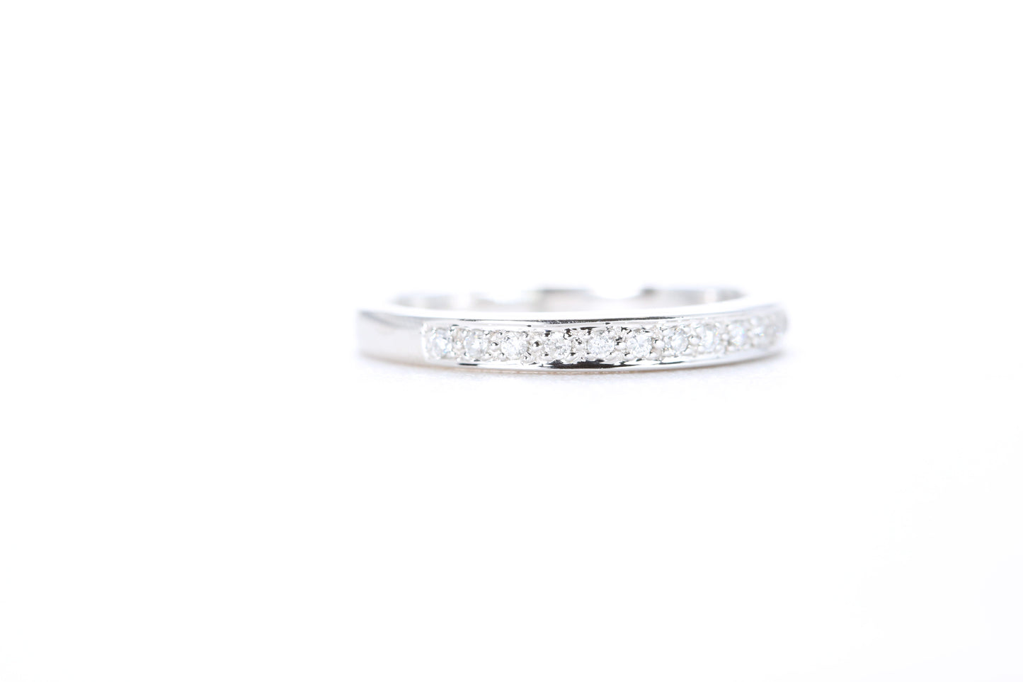 Single Row Pavé Diamond Ring 1/10 Carat