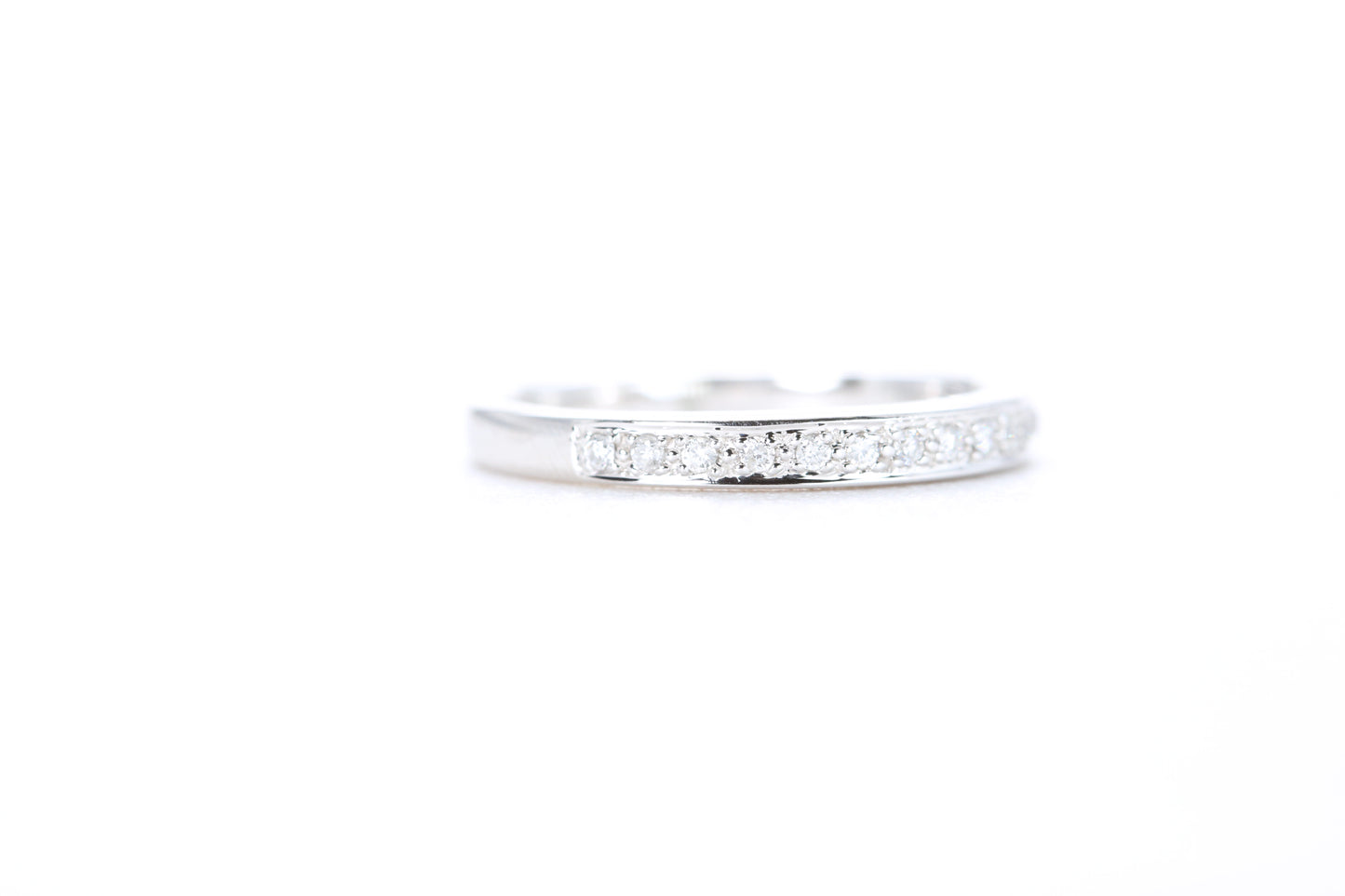 Single Row Pavé Diamond Ring 1/10 Carat