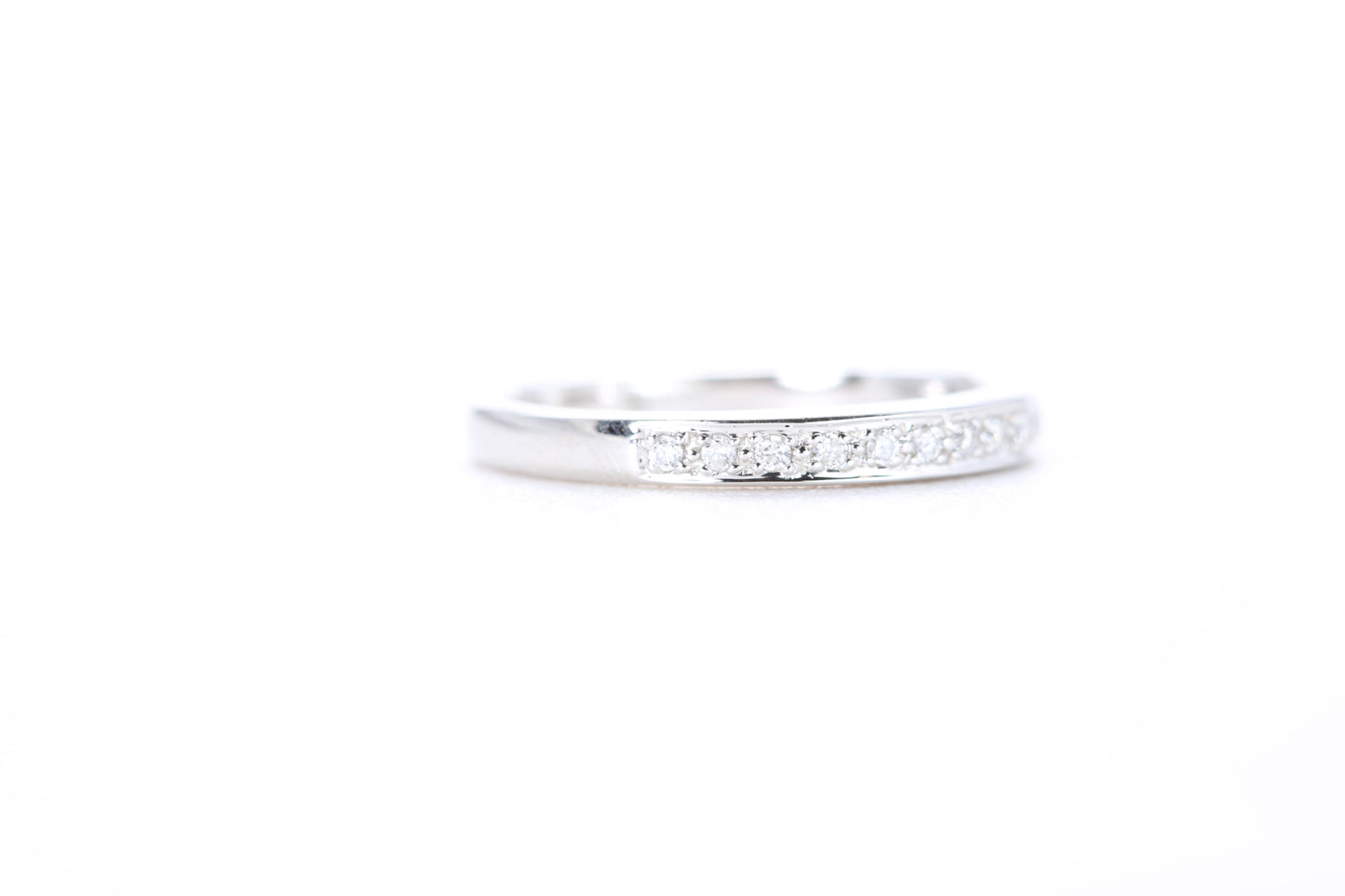 Single Row Pavé Diamond Ring 1/10 Carat