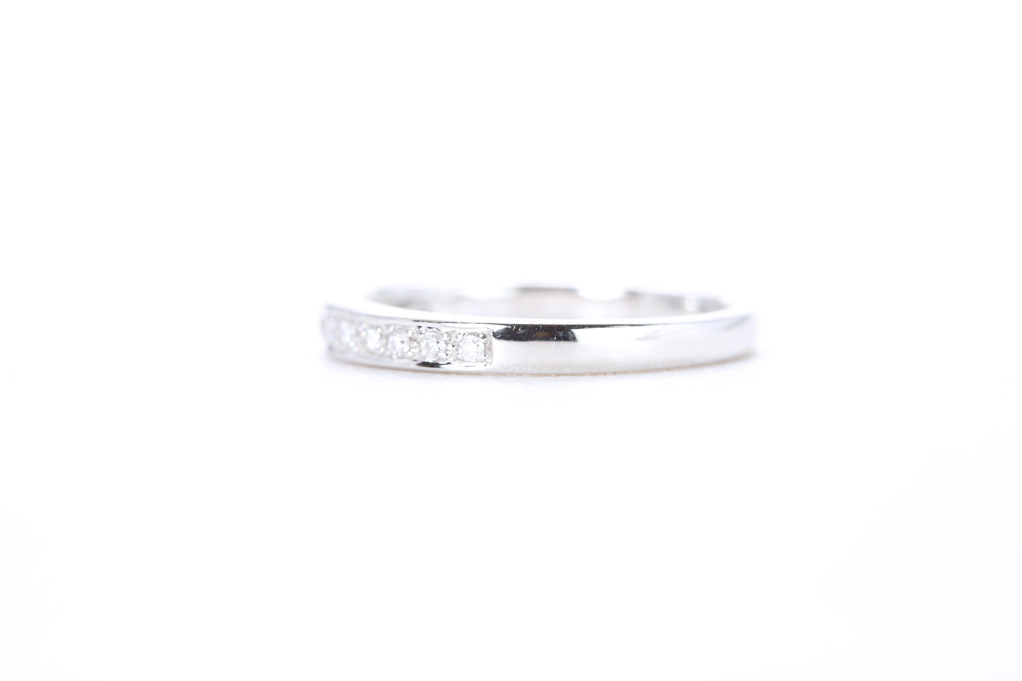 Single Row Pavé Diamond Ring 1/10 Carat