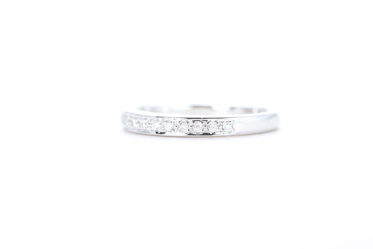 Single Row Pavé Diamond Ring 1/10 Carat