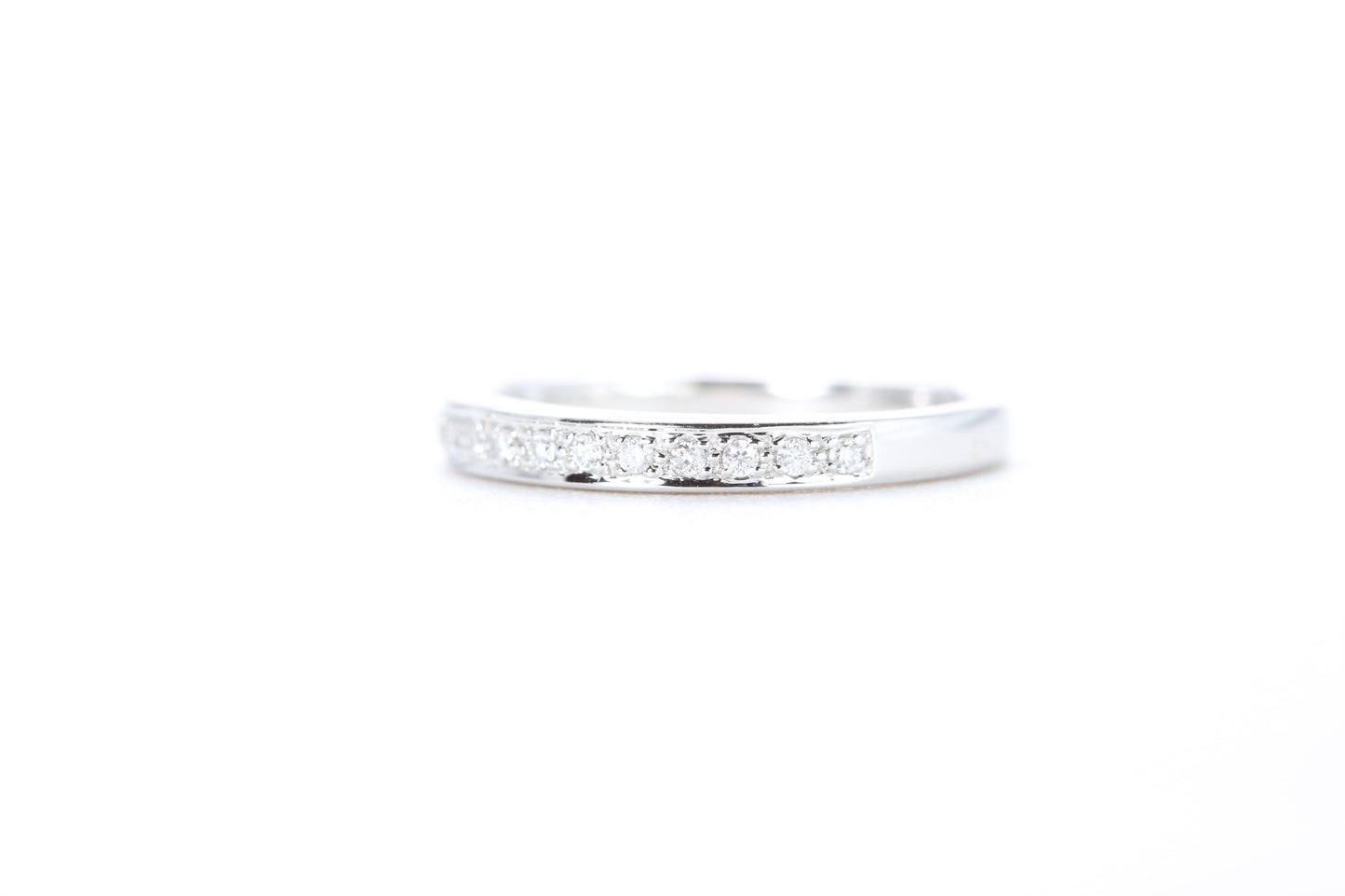 Single Row Pavé Diamond Ring 1/10 Carat