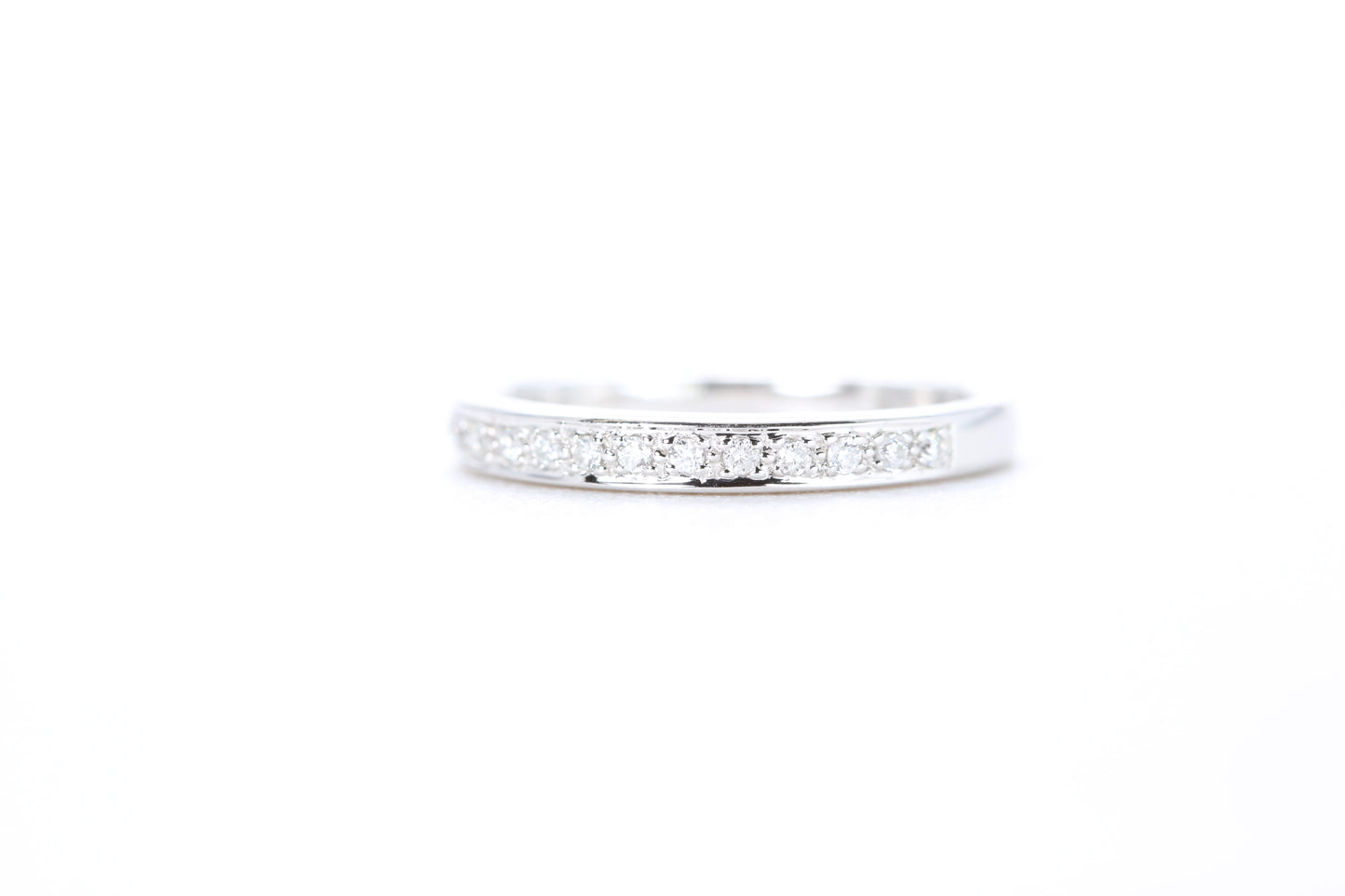 Single Row Pavé Diamond Ring 1/10 Carat
