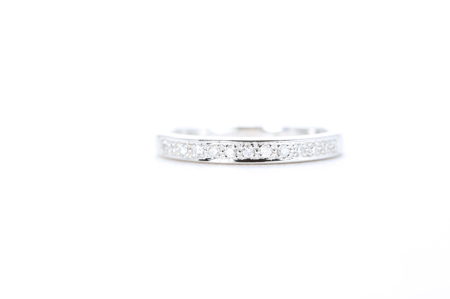 Single Row Pavé Diamond Ring 1/10 Carat