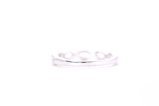 Load image into Gallery viewer, Small Woven Diamond Ring White Gold

