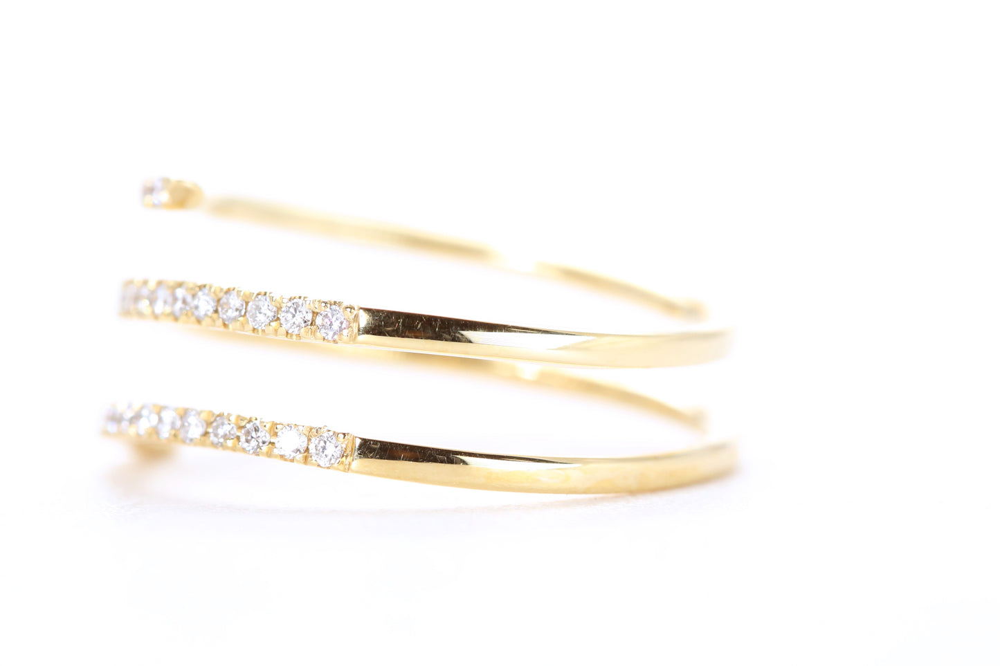 Spiral Diamond Ring