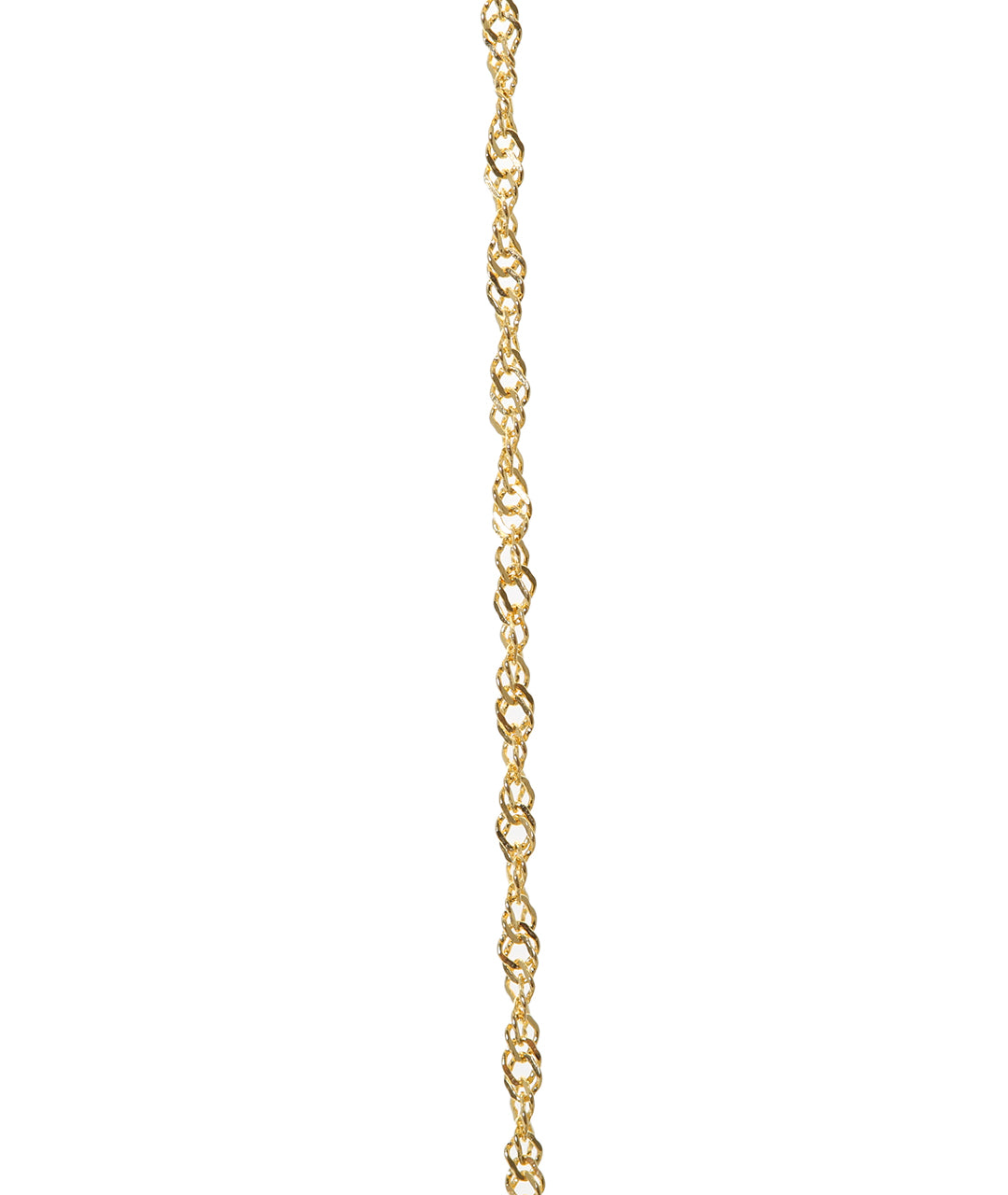 Twist 24k Gold Chain 16 Inches