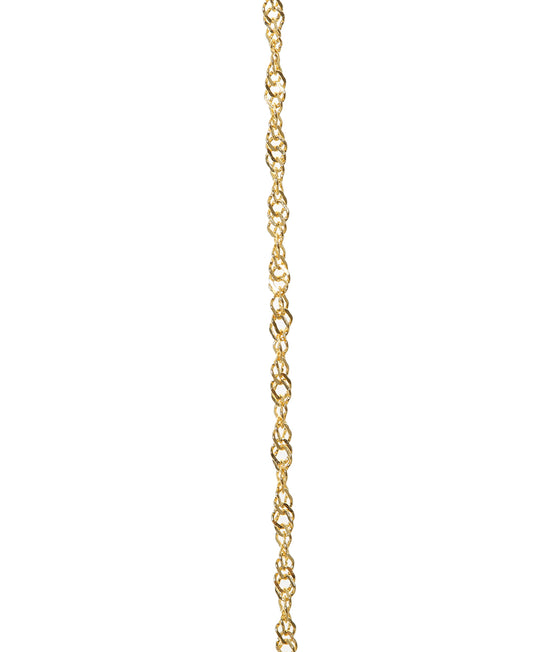 Twist 24k Gold Chain 16 Inches