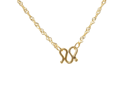 Twist 24k Gold Chain 16 Inches