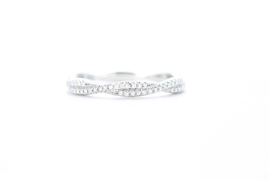 Twist Diamond Ring Platinum