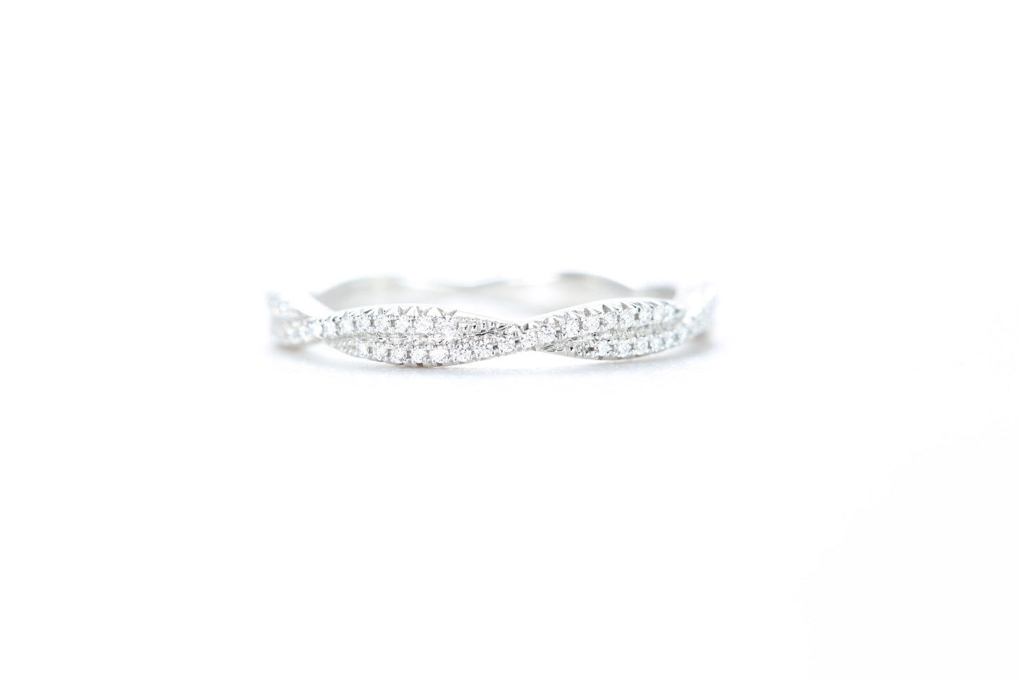 Twist Diamond Ring Platinum