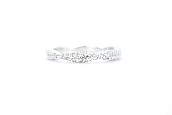 Twist Diamond Ring Platinum