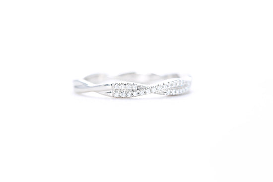 Twist Diamond Ring Platinum