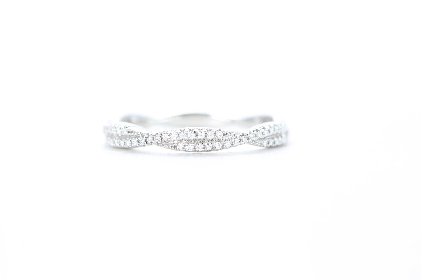 Twist Diamond Ring Platinum