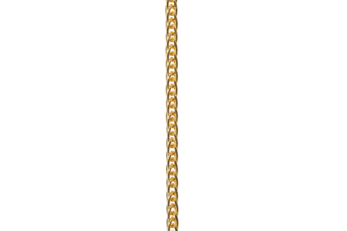 Load image into Gallery viewer, Wheat 24k Gold Chain 17 Inches
