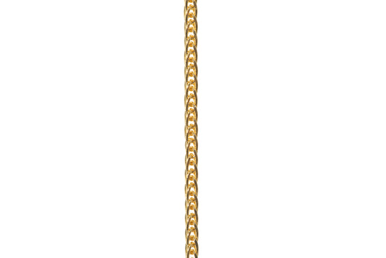 Wheat 24k Gold Chain 16 Inches