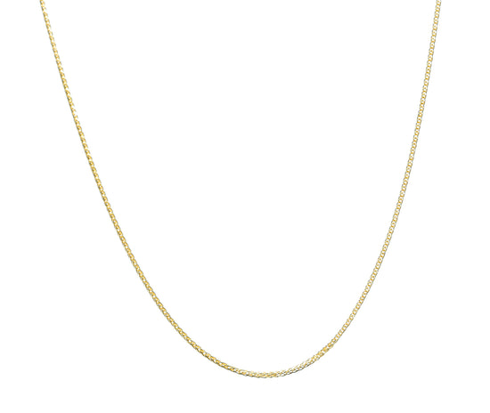Load image into Gallery viewer, Wheat 24k Gold Chain 17 Inches
