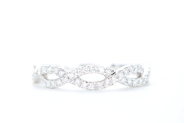 Woven Diamond Ring