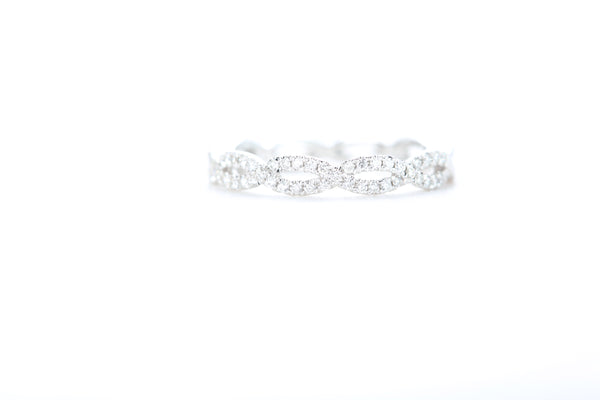 Woven Diamond Ring