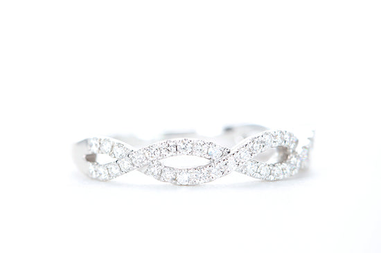 Woven Diamond Ring