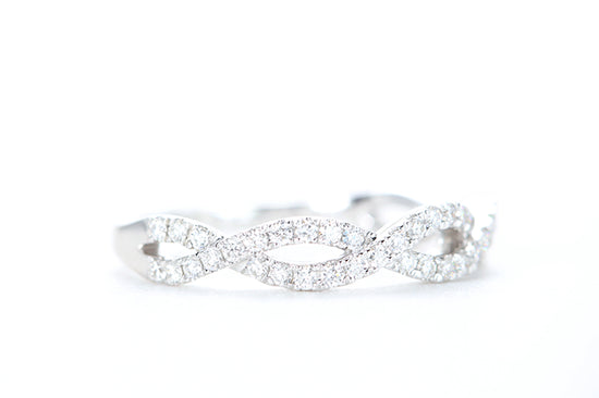 Woven Diamond Ring