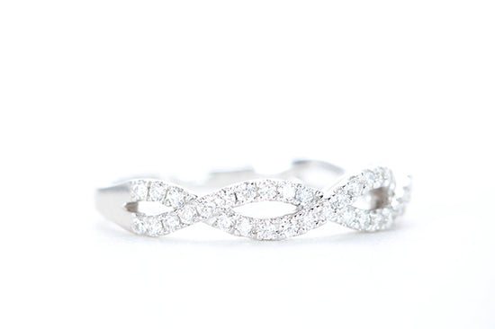 Woven Diamond Ring