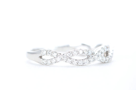Woven Diamond Ring