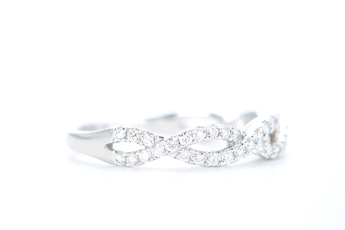 Woven Diamond Ring