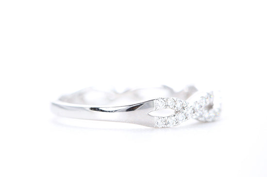Woven Diamond Ring